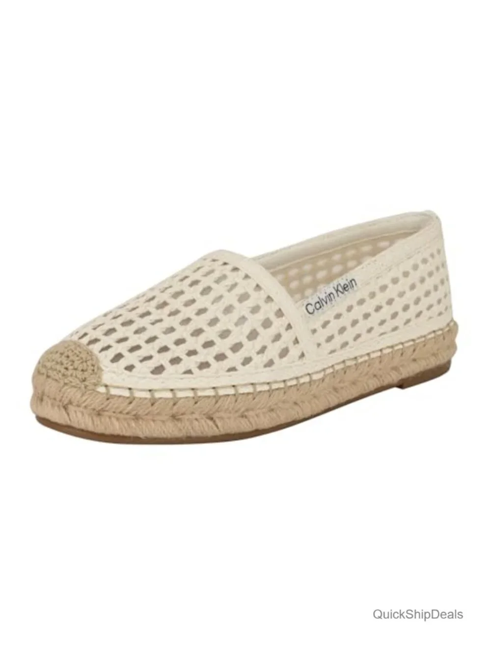 Calvin Klein Espadrilles Women's Slip-On Ballet Flats Faux Leather